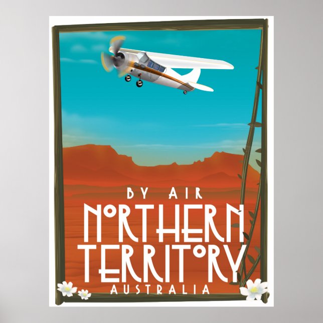 Póster Afiche de viajes de Australia Septentrional (Frente)