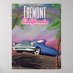 Póster Afiche de viajes de Fremont California