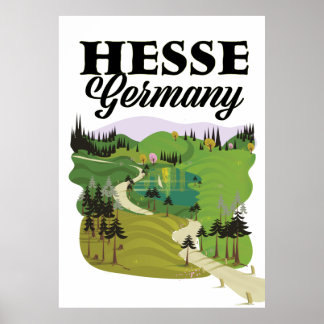 Póster Afiche de viajes de Hesse Germany