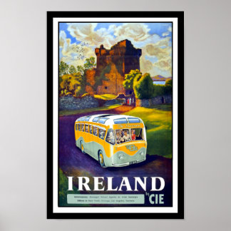 Póster Afiche de viajes de Irlanda