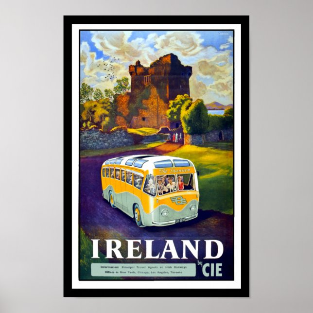 Póster Afiche de viajes de Irlanda (Frente)