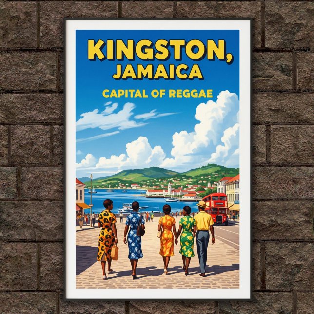 Póster Afiche de viajes de la vieja Jamaica de los años 1 (Subido por el creador)