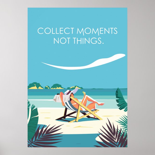 Póster Afiche de viajes de Tailandia vintage (Frente)