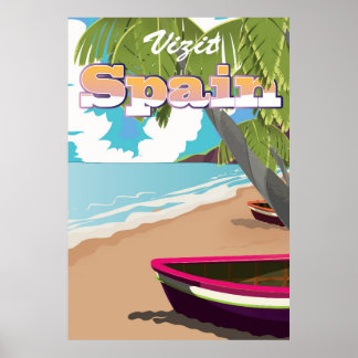 Póster Afiche de Visitar España Viaje