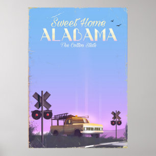 Póster Afiche "Dulce hogar" de Alabama Travel