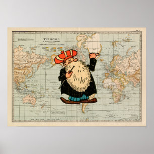 Póster Afiche "Hitchhiker mundial" restaurado