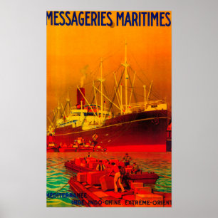 Póster Afiche maratoniano Maritimes VintageEurope