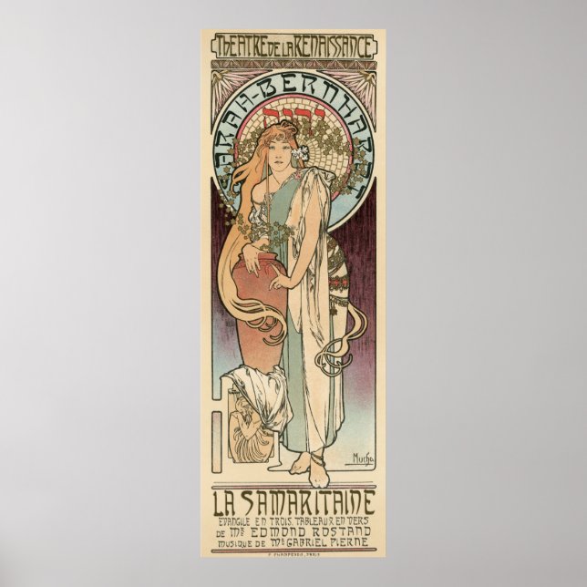 Póster Afiche publicitario de teatro francés (Frente)