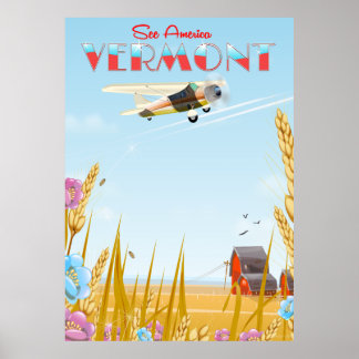 Póster Afiche "ver América" de Vermont Rural