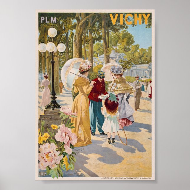 Póster Afiche Vichy France Vintage 1899 (Frente)