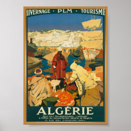 Póster Afiche Vintage de Algerie