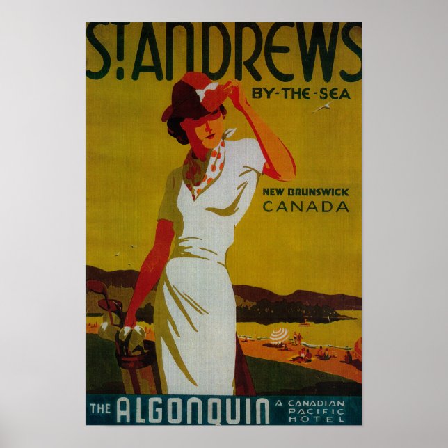Póster Afiche vintage de St. Andrews AlgonquinEurope (Frente)
