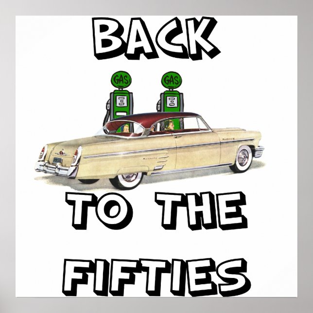 Póster Afiche Vintage De Vuelta A Los Cincuenta1 (Frente)