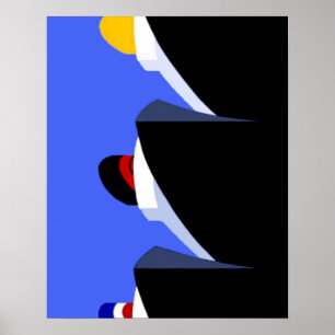 Póster Afiche vintage para cruceros