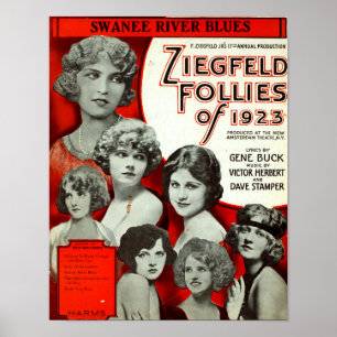 Póster Afiche vintage: Ziegfeld Follies de 1923