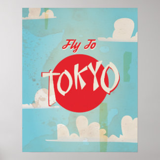 Póster Afiches de viaje de Tokio, Japón