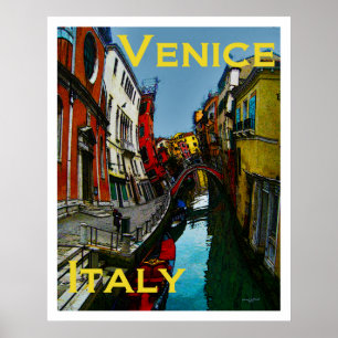 Póster Afiches de viaje iracundos - Venecia Italia
