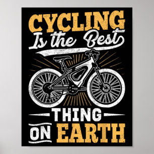 Póster Aficionado al ciclismo de montaña en bicicleta de