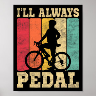 Póster Aficionado Del Ciclismo De Montaña Bicicleta De Ca