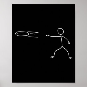 Póster Aficionado del Deporte Jugador de Golf de Disco St