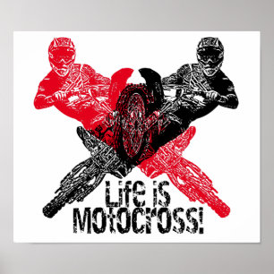 Póster Aficionados a la motocicleta