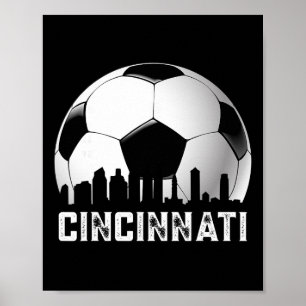 Póster Aficionados de fútbol de Cincinnati angustiado vin