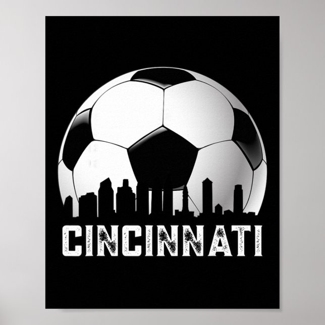 Póster Aficionados de fútbol de Cincinnati angustiado vin (Frente)