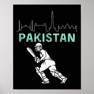 Póster Aficionados del equipo de cricket de Pakistán aman