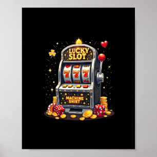 Póster Aficionados del juego de Las Vegas Máquina tragape
