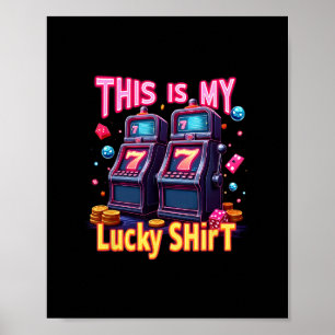 Póster Aficionados del juego de Las Vegas Máquina tragape