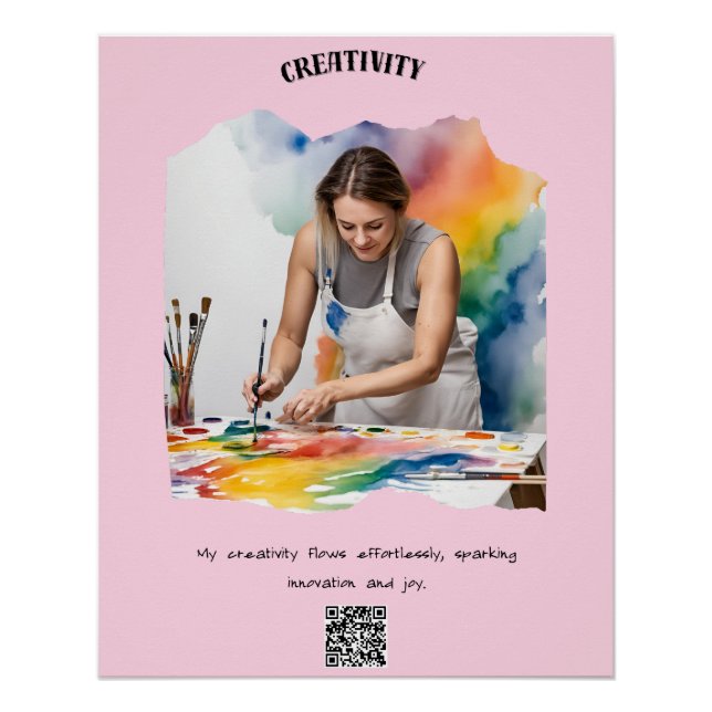 Póster Afirmación especial de creatividad e innovación (Anverso)