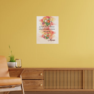 Póster Afirmación Fe: Estoy Libre Para Liberar 