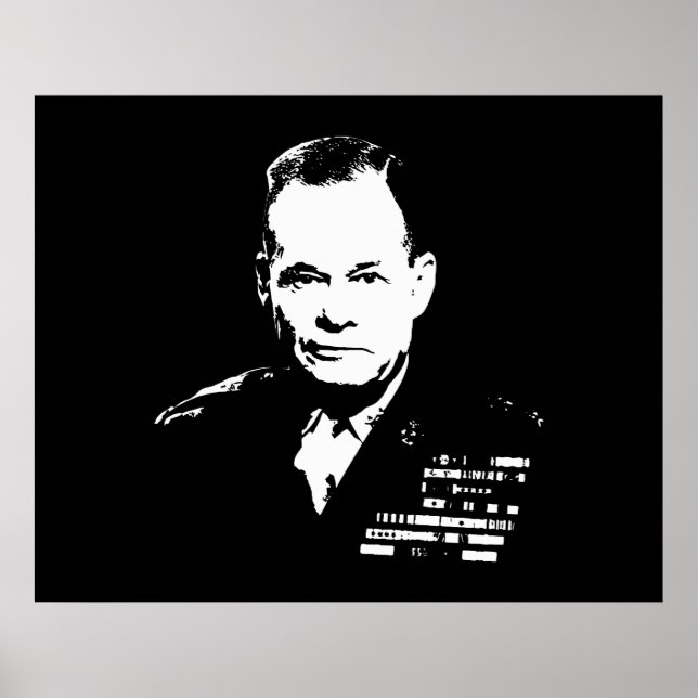 Póster Afirmación: negro y blanco (Frente)