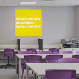 Póster Afirmación positiva en aula de profesores