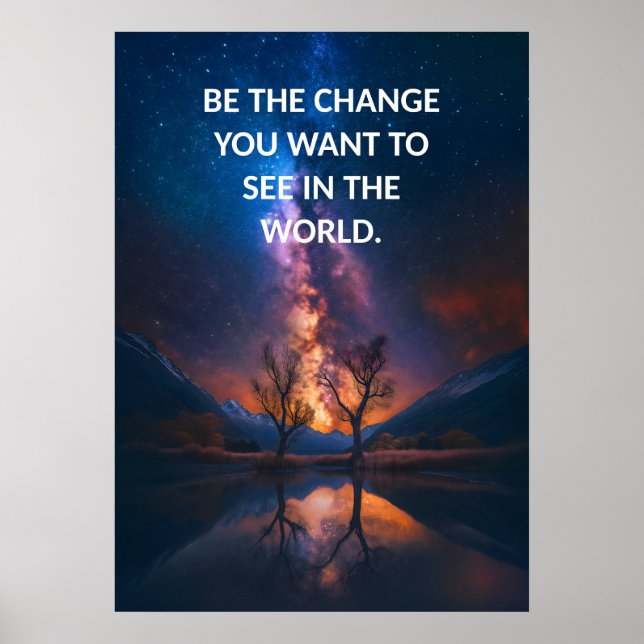 Póster Afirmación Positiva Humilde Esperanza Poster (Frente)