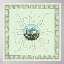 Póster Afirmaciones con el amanecer de Storybook