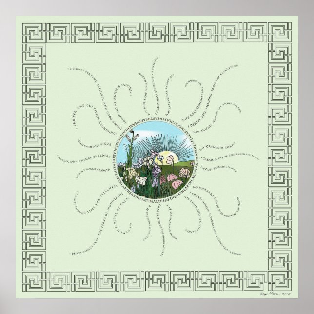 Póster Afirmaciones con el amanecer de Storybook (Frente)