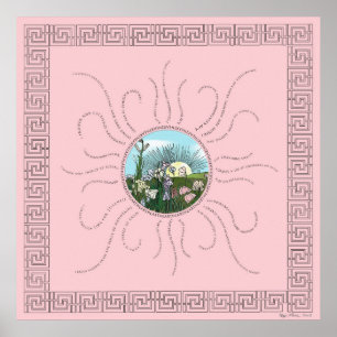 Póster Afirmaciones con el amanecer de Storybook