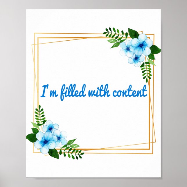 Póster Afirmaciones de vibraciones positivas matutinas (Frente)