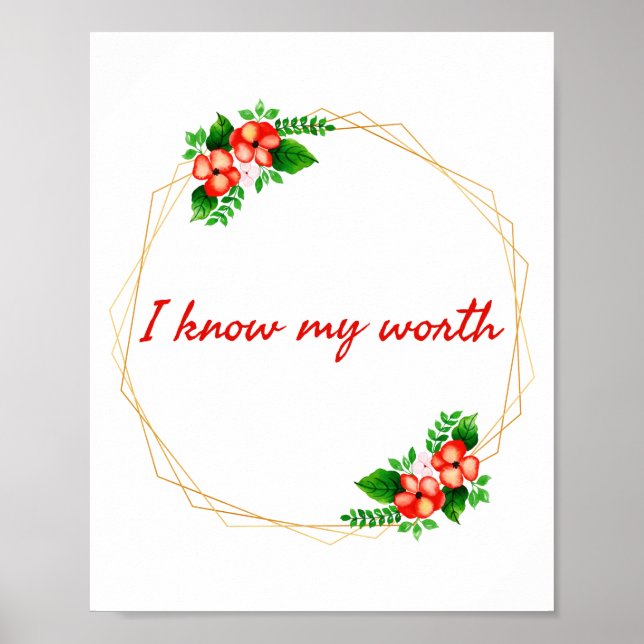 Póster afirmaciones motivacionales para la vida (Frente)