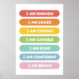 Póster Afirmaciones Positivas