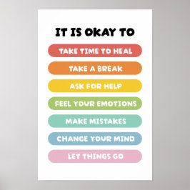 Póster Afirmaciones Positivas