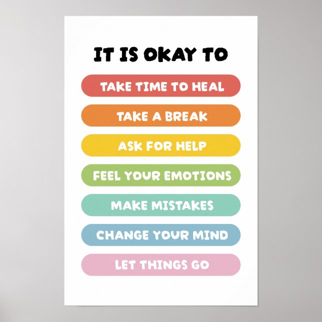 Póster Afirmaciones Positivas (Frente)