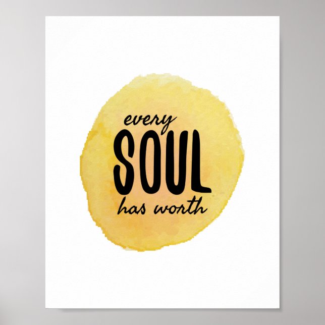Póster afirmaciones positivas de vibes para el autocuidad (Frente)