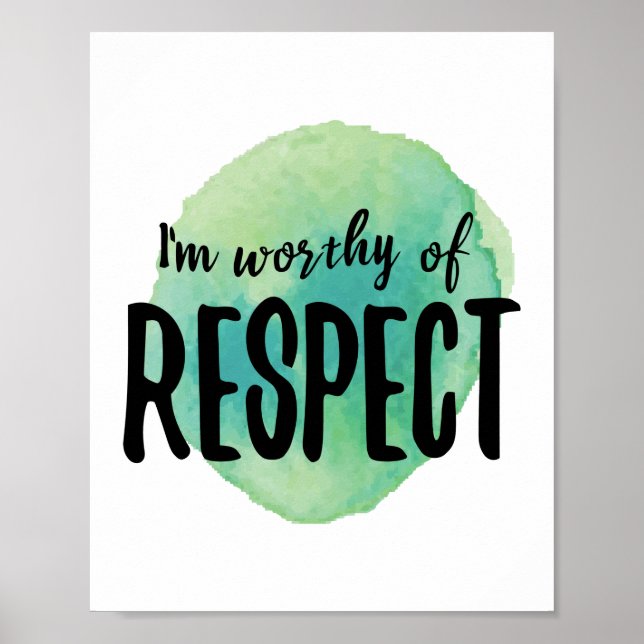 Póster afirmaciones positivas de vibraciones para el amor (Frente)