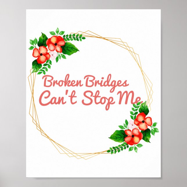 Póster afirmaciones positivas para el éxito y el autocuid (Frente)