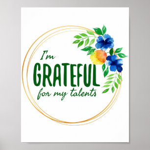 Póster afirmaciones positivas para el trabajo