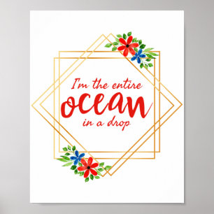 Póster afirmaciones positivas para la autoaceptación