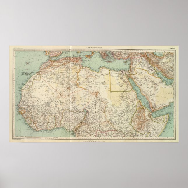 Póster África del Norte en 1091 (Frente)