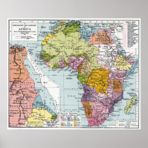 PÓSTER ÁFRICA DIVIDIDA, 1914
